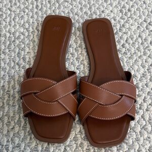 H&M Tan Women's Slide Sandals